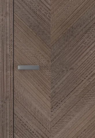Декоративный эффект Frisse на темной деревянной двери Legno